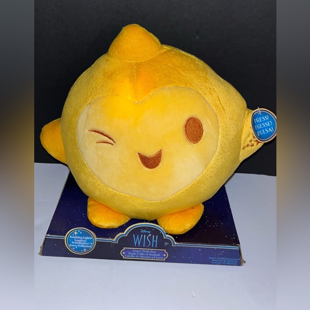 Disney Yellow Winking Star Plush